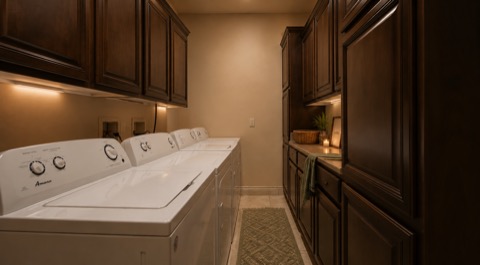 Full Laundry — Pack Light, Play Heavy — The Albatross 11-bedroom golf mansion near Wolf Creek, Mesquite NV