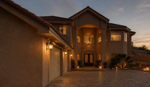The Albatross — 11 Bedrooms in the Heart of Mesquite Golf Country — The Albatross 11-bedroom golf mansion near Wolf Creek, Mesquite NV