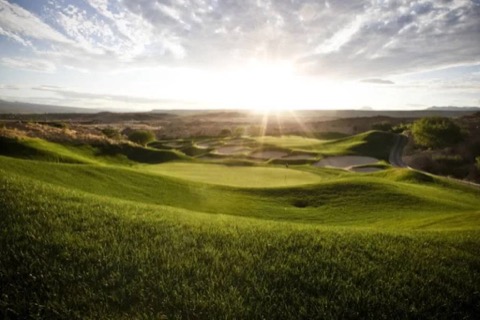 Sunset at Wolf Creek — Then Back to the Mansion — The Albatross 11-bedroom golf mansion near Wolf Creek, Mesquite NV